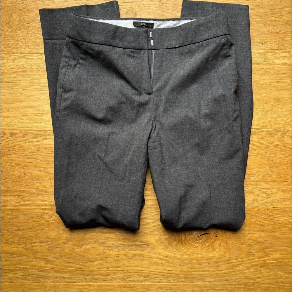 J. Crew Italian Wool Trousers - Charcoal and Silver